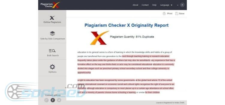 Plagiarism Checker X